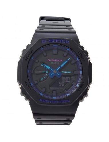 Casio Unisex Ana Digi Watch - G-Shock Virtual Blue Series Resin Strap | GA2100VB-1A des créatures d'habitude