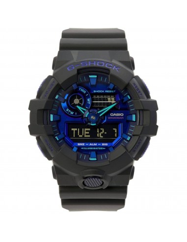 Casio Men's Ana Digi Watch - G-Shock Virtual Blue Series Black Strap | GA700VB-1A l'évolution des habitudes 