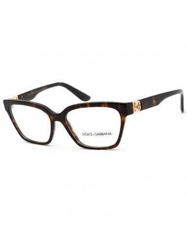 Dolce & Gabbana Women's Eyeglasses - Dark Havana Rectangular Clear Lens | 0DG3343 502 pas cheres