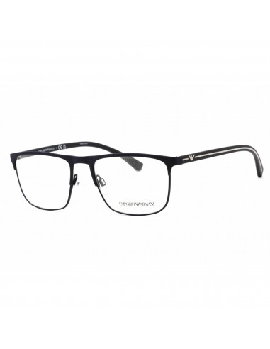 Emporio Armani Men's Eyeglasses - Rubber Blue Frame Clear Demo Lens | 0EA1079 3092 les ctes