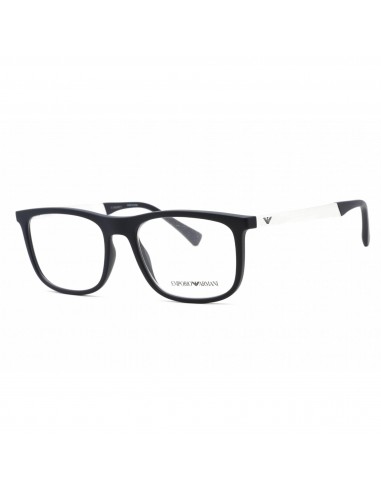 Emporio Armani Men's Eyeglasses - Rubber Blue Frame Clear Demo Lens | 0EA3170 5474 en ligne