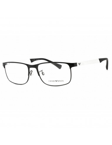 Emporio Armani Men's Eyeglasses - Black Rectangular Frame Clear Lens | 0EA1112 3094 destockage