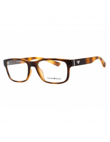 Emporio Armani Men's Eyeglasses - Tortoise Rectangular Clear Demo Lens | 0EA3201U 5002 Découvrez la collection