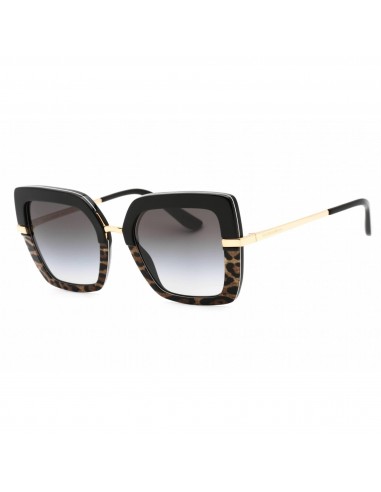 Dolce & Gabbana Women's Sunglasses - Shiny Black/Leopard Cat Eye | 0DG4373 32448G les ctes