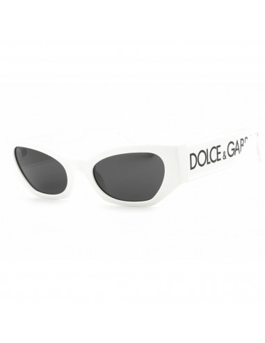 Dolce & Gabbana Women's Sunglasses - White Cat Eye Frame Grey Lens | 0DG6186 331287 outlet