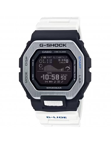 Casio Men's Watch - G-Shock G-Lide Black Digital Dial White Resin Strap | GBX100-7 plus qu'un jeu 