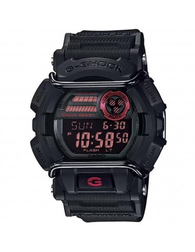 Casio Men's Watch - G-Shock Black and Purple Digital Black Resin Strap Alarm| GD400-1 Faites des économies