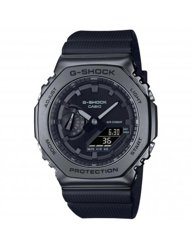 Casio Men's Watch - G-Shock Black Analog-Digital Dial Strap World Time | GM2100BB-1A de technologie