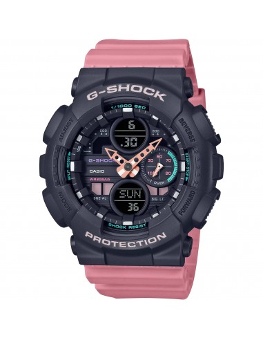 Casio Women's Watch - G-Shock Black and Pink Analog-Digital Dial Strap | GMAS140-4A l'achat 