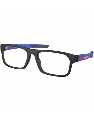 Prada Sport Men's Eyeglasses - Full Rim Blue Transparent Plastic | 0PS08OV 15C1O1 Livraison rapide