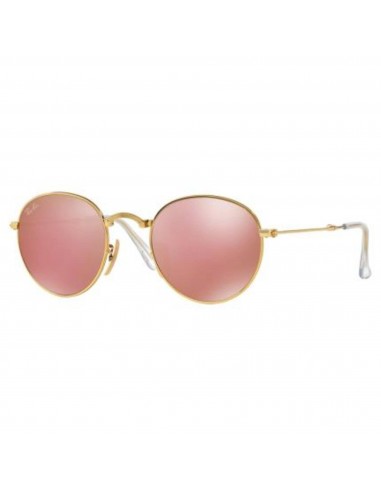 Ray Ban Unisex Sunglasses - Full Rim Gold Metal Round Frame | RAY BAN 0RB3532 001/Z2 france