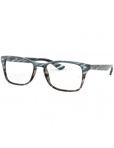 Ray Ban Unisex Eyeglasses - Blue Gradient Grey Strip Frame | RAY BAN 0RX5228MF 5839 Voir les baskets