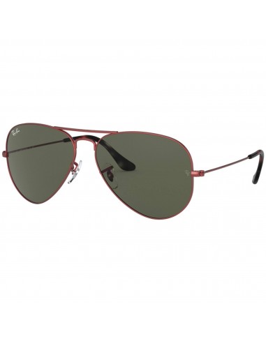 Ray Ban Unisex Sunglasses - Full Rim Sand Transparent Red | RAY BAN 0RB3025 91883155 destockage