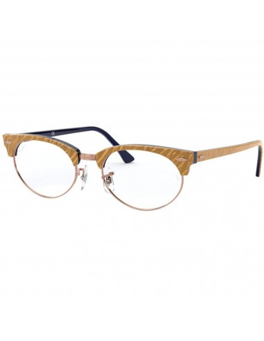 Ray Ban Unisex Eyeglasses - Full Rim Beige Plastic Oval Frame | RAY BAN 0RX3946V 8051 brillant des détails fins