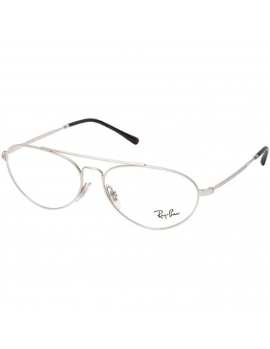 Ray Ban Unisex Eyeglasses - Full Rim Silver Metal Aviator Frame | RAY BAN 0RX6454 2501 en ligne