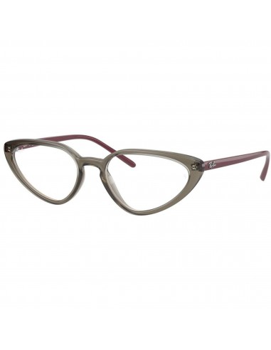 Ray Ban Women's Eyeglasses - Transparent Grey Plastic Cat Eye | RAY BAN 0RX7188 8083 Par le système avancé 