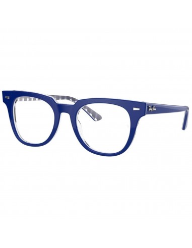 Ray Ban Unisex Eyeglasses - Full Rim Blue Plastic Square Frame | RAY BAN 0RX5377 8090 les ctes