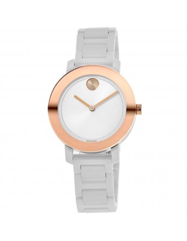 Movado Women's Watch - Bold Evolution Swiss Quartz White Ceramic Bracelet | 3600753 Livraison rapide