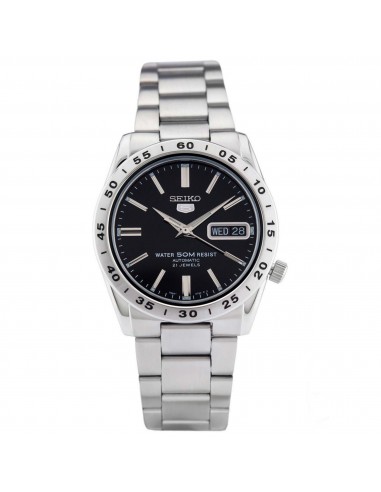 Seiko Men's Watch - Series 5 Automatic Black Dial Stainless Steel Bracelet | SNKE01 les ligaments