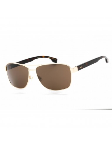 Hugo Boss Men's Sunglasses - Full Rim Brown Gold Metal Frame | BOSS 1559/O/S 0FG4 70 offre 