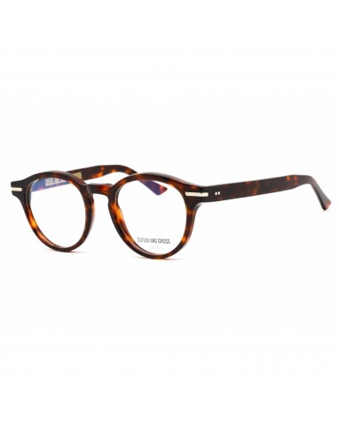 Cutler And Gross Unisex Eyeglasses - Full Rim Tortoise Acetate Round | CG1338 005 Venez acheter