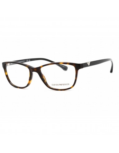 Emporio Armani Unisex Eyeglasses - Full Rim Shiny Havana Rectangular | EA3099 5026 Voir les baskets