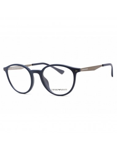 Emporio Armani Men's Eyeglasses - Full Rim Matte Blue Round Frame | 0EA3188U 5088 solde