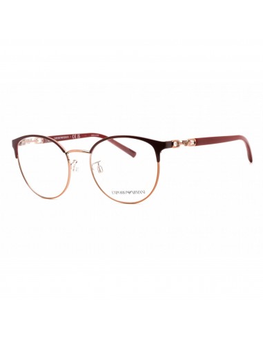 Emporio Armani Women's Eyeglasses - Red/Rose Gold Metal Round Frame | 0EA1126 3268 pas cheres