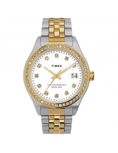 Timex Women's Watch - Waterbury White Dial Two Tone Steel Bracelet | TW2U53900VQ pour bénéficier 