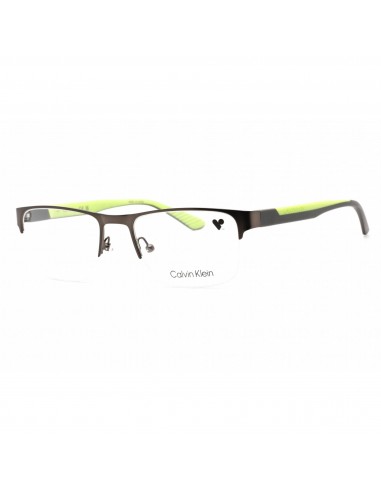 Calvin Klein Men's Eyeglasses - Half Rim Satin Gunmetal Metal Frame | CK21304 008 Toutes les collections ici