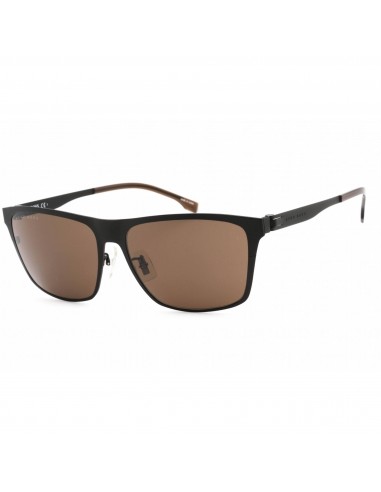 Hugo Boss Men's Sunglasses - Grey Lens Matte Black Rectangular | BOSS 1410/F/S 0003 en linge