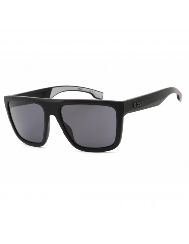 Hugo Boss Men's Sunglasses - Black Grey Plastic Rectangular Frame | BOSS 1451/S 0O6W en linge