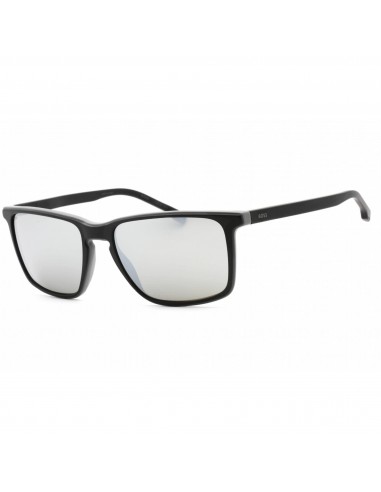 Hugo Boss Men's Sunglasses - Matte Black Grey Plastic Frame | BOSS 1556/O/S 0O6W T4 Les êtres humains sont 