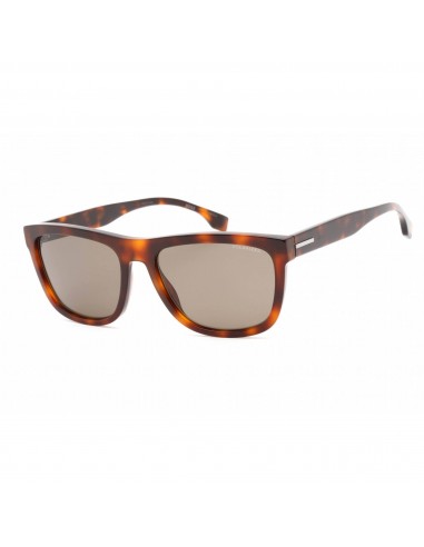 Hugo Boss Men's Sunglasses - Full Rim Havana Plastic Rectangular | BOSS 1439/S 005L de la marque