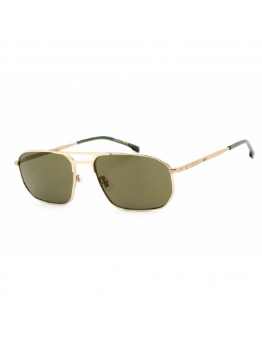 Hugo Boss Men's Sunglasses - Full Rim Gold Rectangular Shape Frame | BOSS 1446/S 0J5G Toutes les collections ici