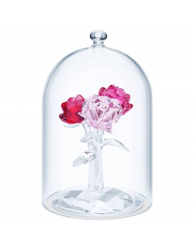 Swarovski Rose Bouquet - In the Secret Garden Pink Crystals with Bell Jar | 5493707 Découvrez la collection