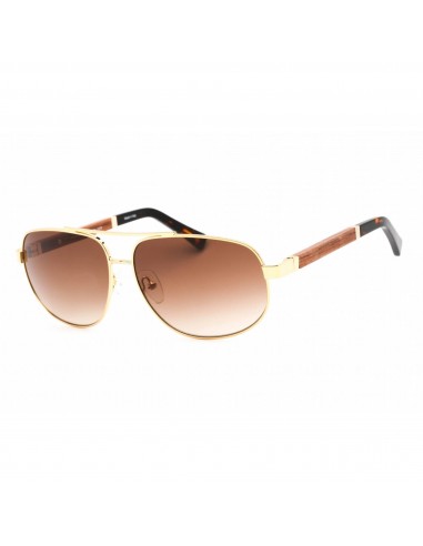 Porta Romana Women's Sunglasses - Full Rim Gold Rectangular Shape Frame | 1969 100B français