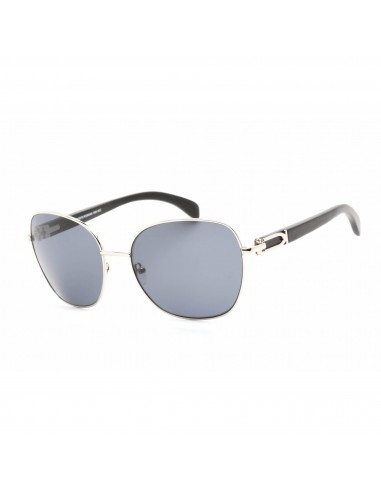 Porta Romana Unisex Sunglasses - Black Silver Metal/Plastic Rectangular | 1964 100 store