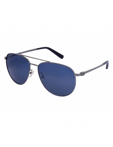 Salvatore Ferragamo Men's Sunglasses - Blue Lens Dark Gunmetal Aviator | SF157S 015 Pour