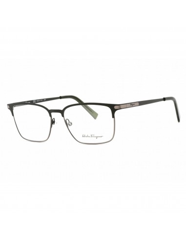 Salvatore Ferragamo Men's Eyeglasses - Army Green/Ruthenium Metal Frame | SF2207 331 l'achat 