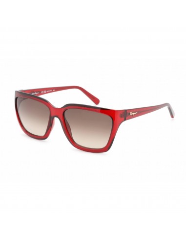 Salvatore Ferragamo Women's Sunglasses - Crystal Wine Plastic Frame | SF1018S 655 2023