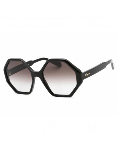 Salvatore Ferragamo Women's Sunglasses - Grey Lens Black Plastic Frame | SF1070S 001 ouvre sa boutique