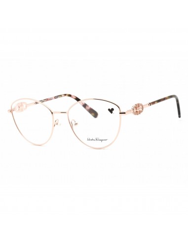 Salvatore Ferragamo Women's Eyeglasses - Rose Gold Metal Cat Eye Frame | SF2220R 770 s'inspire de l'anatomie humaine