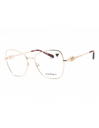 Salvatore Ferragamo Women's Eyeglasses - Rose Gold Rectangular Frame | SF2221 770 les ligaments