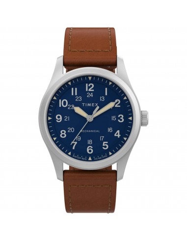 Timex Men's Watch - North Field Post Mechanical Blue Dial Brown Strap | TW2V00700JR En savoir plus