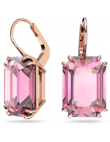 Swarovski Women's Earrings - Millenia Octagon Cut Pink Drop Rose Gold Tone | 5619502 s'inspire de l'anatomie humaine