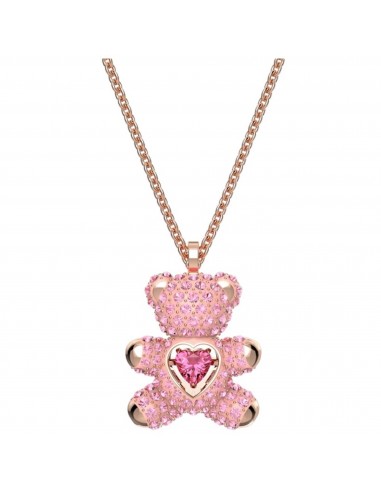 Swarovski Women's Pendant - Teddy Pink Crystal Rose Gold Lobster Clasp | 5642976 Véritable concentré