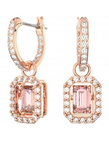 Swarovski Women's Earrings - Millenia Octagon Cut Pink Stone Rose Gold | 5649474 Venez découvrir notre 