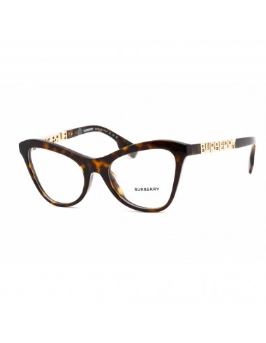 Burberry Women's Eyeglasses - Full Rim Cat Eye Dark Havana Plastic | 0BE2373U 3002 outlet