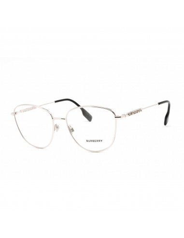 Burberry Women's Eyeglasses - Full Rim Cat Eye Shape Silver Metal Frame | 0BE1376 1005 soldes